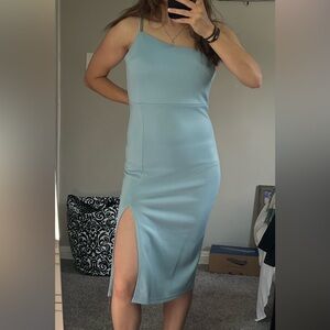 Light blue midi dress
